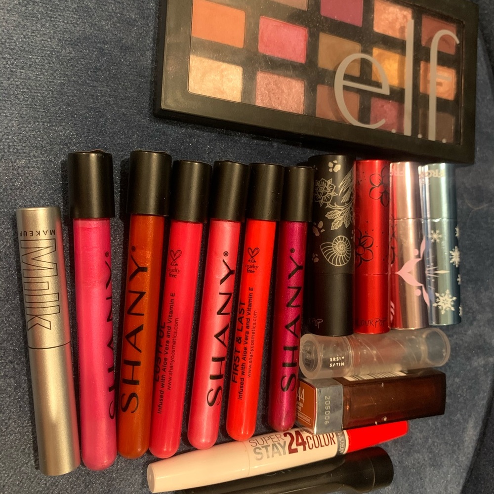 Giant Makeup Bundle:Colourpop, Elf, Maybelline